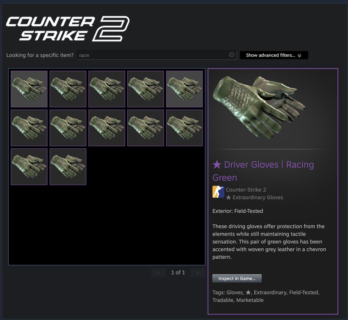 Giving away a pair of these ★ Driver Gloves | Racing Green FT.  

To enter:

- Retweet
- Follow me, <a href="/BruhnCSGO/">Bruhn</a> &amp; <a href="/LooseCS/">Loose🇩🇰</a> 

I will find a winner in 48 hours.