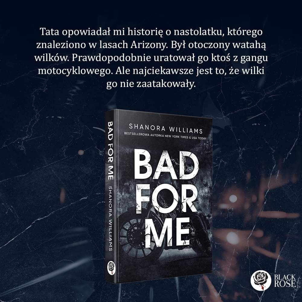 Wyd_BlackRose's tweet image. Wszystkim fanom dark romansów, a także romansów z motywem MC przypominamy o "Bad for me" 🖤 Mamy nadzieję, że ta historia niejednokrotnie Was zaskoczy.
A może jesteście już po lekturze?
#romancemc #twitteroweksiążkary #badforme