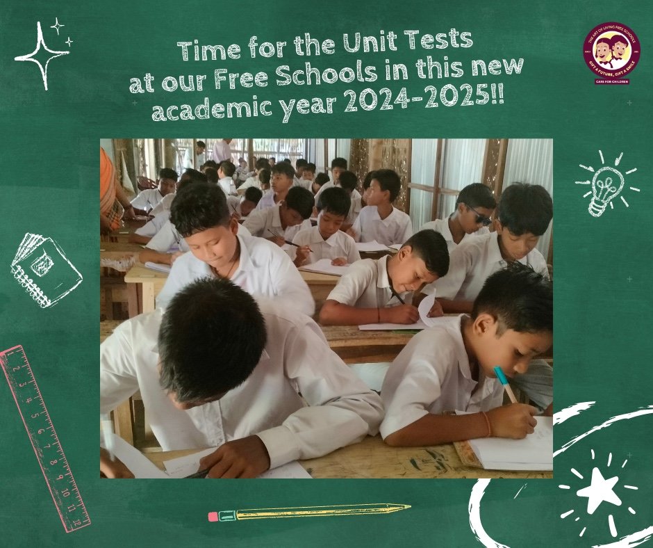 aolschools's tweet image. 📚 First unit test of the academic year 2024-25 is being conducted at our free schools in Assam! Best wishes to all our students! 🌟

Contribute towards the project at artoflivingschools.org 

@Bhanujgd
#UnitTest #SchoolLife #BestWishes #educationforall #giftasmile #giftafuture