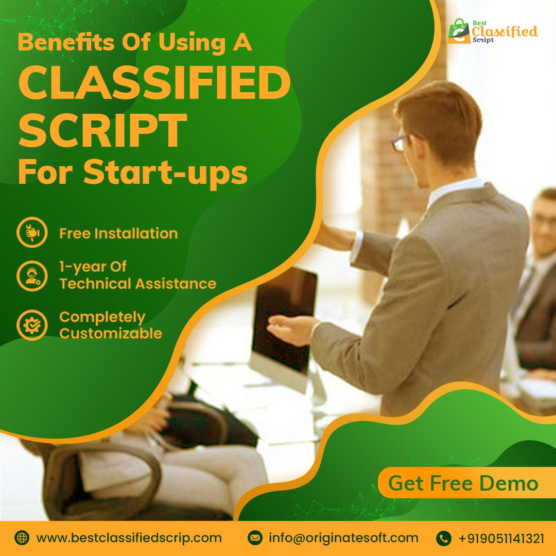 buyclassified's tweet image. A #classifiedscript has a lot to offer to a #marketplacestartup. It simplifies the website creation process and makes it affordable and quick too.
Moreover, the script comes with multiple revenue generation streams as well.
☎️ +91 90511 41321
🌐 bestclassifiedscript.com