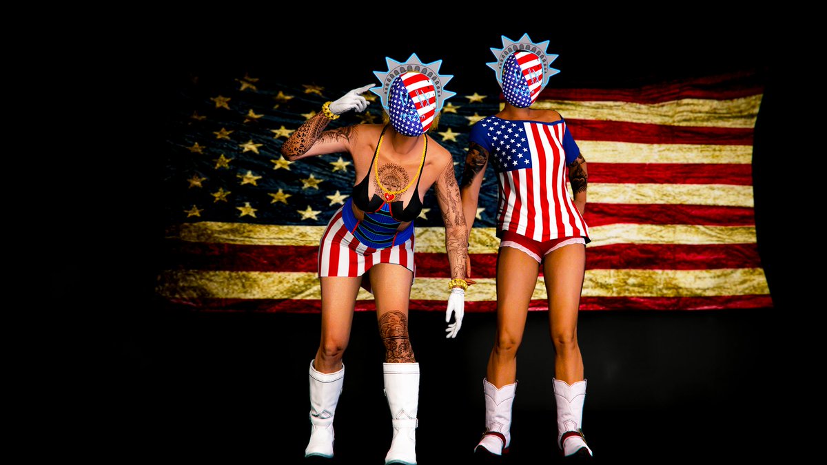 M_Joe_Hort's tweet image. Happy 4th of July from Ladies Liberty 🗽

@RockstarGames #GTAOnline #SantaMuerteGang #IndependenceDay
