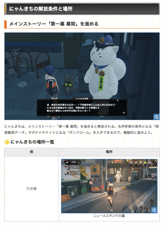 にゃんきち長官の攻略】 第一幕の幕間を進めると解放される「にゃん