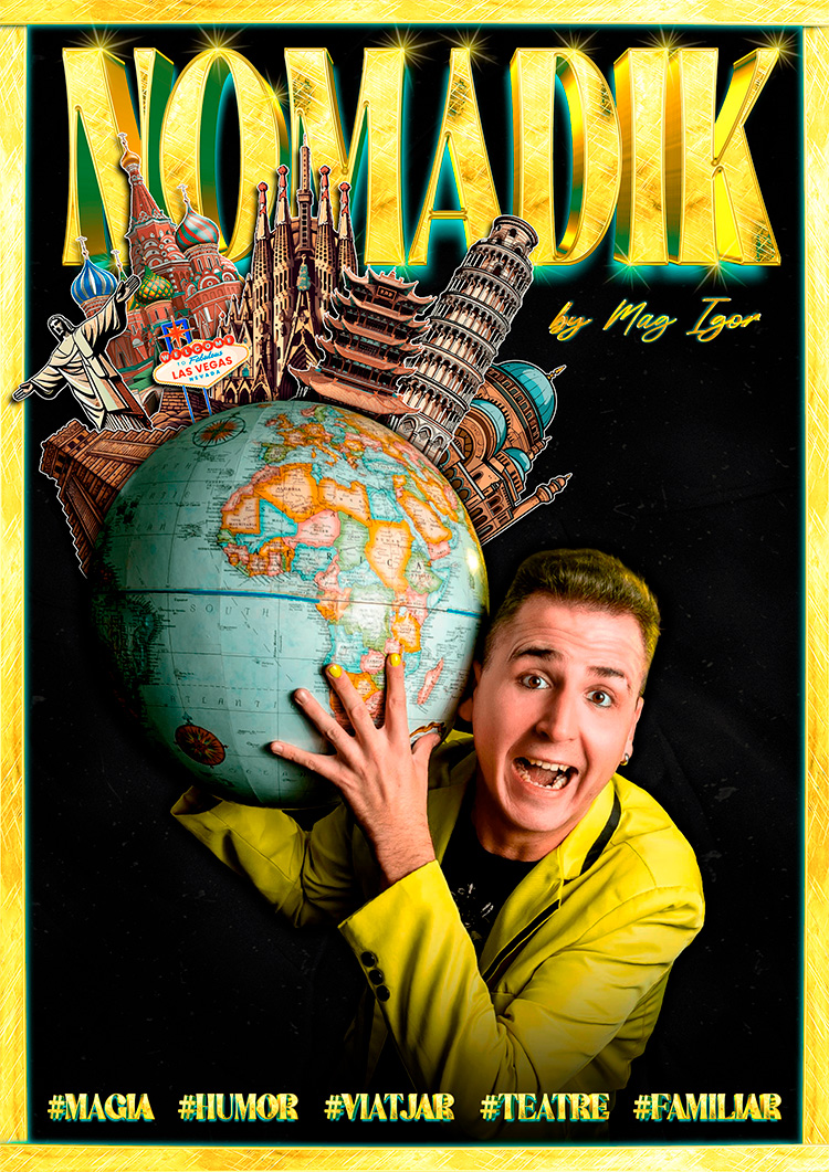 Nomadik by Mag Igor al Teatre del Raval de Barcelona 
socpetit.cat/nomadik-by-mag…
Tots els diumenges del 7 al 28 de juliol a les 12h
#màgia #teatre #Nomadik #MagIgor <a href="/elmagigor/">Elmagigor</a> <a href="/teatredelraval/">Teatre del Raval</a>