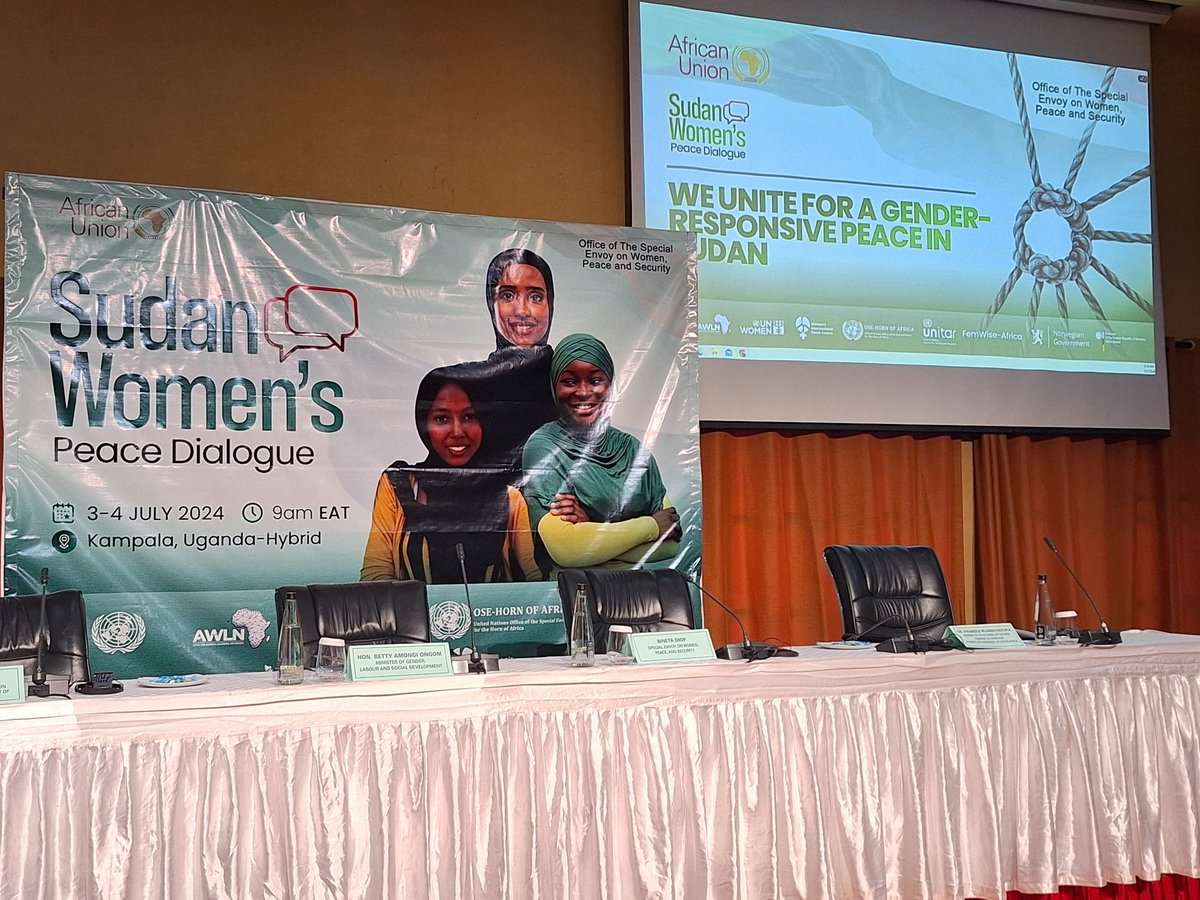 The dialogue provides a platform for #Sudanese women to discuss their contribution to the transitional government. I also reaffirmed my #commitment to working with them and various stakeholders to ensure that young women's voices are amplified at the continental level.#Peace