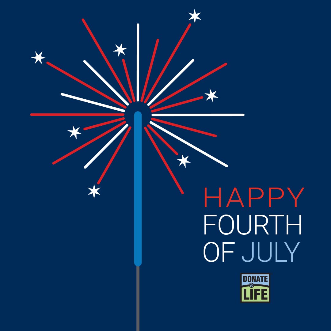 DonateLifeMI's tweet photo. Wishing you a safe &amp; happy #FourthofJuly! 💙💚 

#DonateLife 

Register your decision to be an organ, eye &amp; tissue donor at https://t.co/BjDYjpwbxQ , https://t.co/k1T7r57JQl or in your iPhone Health App. https://t.co/S7NiZMhehJ