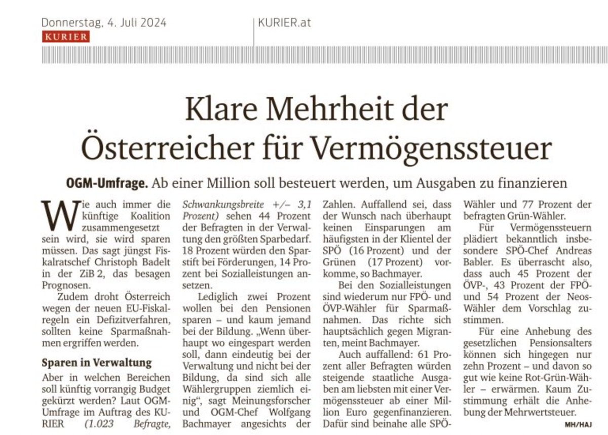 AndiBabler's tweet photo. Was von dieser Regierung übrig bleibt: Ein drohendes Sparpaket von 10 Milliarden Euro. Auf Steuergeschenke für Superreiche folgen Einsparungen bei uns allen. Höchste Zeit für eine gerechte Millionärssteuer, mit der wir gegenfinanzieren und die Menschen in Österreich entlasten. https://t.co/lTcqflOTt4