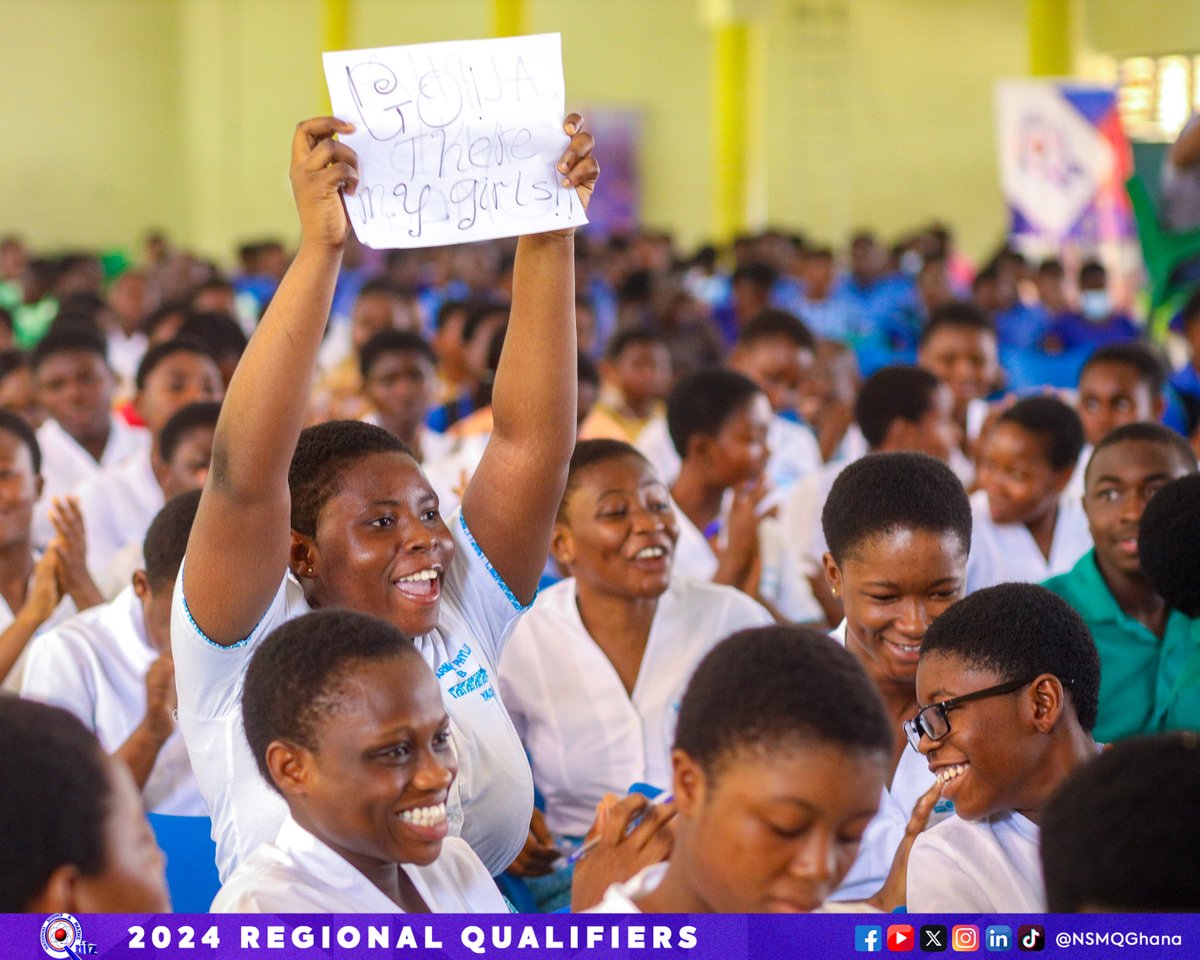 NSMQGhana's tweet image. ASHANTI

End of Round 3:

Yaa Asantewaa Girls&apos; SHS: 37pts
Esaase Bontefufuo SHTS: 22pts
Nyinahin Catholic SHS: 18pts
Akumadan SHS: 10pts

#NSMQRegionals #NSMQ2024 #Primetime