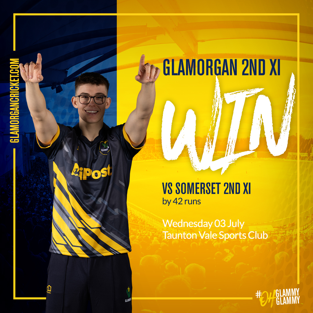 𝟮𝗡𝗗 𝗫𝗜

Yesterday, Glamorgan beat <a href="/SomersetCCC/">Somerset Cricket 🏆</a> by 42 runs at Taunton, registering their 5th win of the season. <a href="/AsaTribe/">Asa Tribe</a> smashed an impressive 77, while <a href="/harrypod23/">Harry Podmore</a> impressed with his all-round performance 👏

Full scorecard 👉 bit.ly/2NDXIScorecard > Results