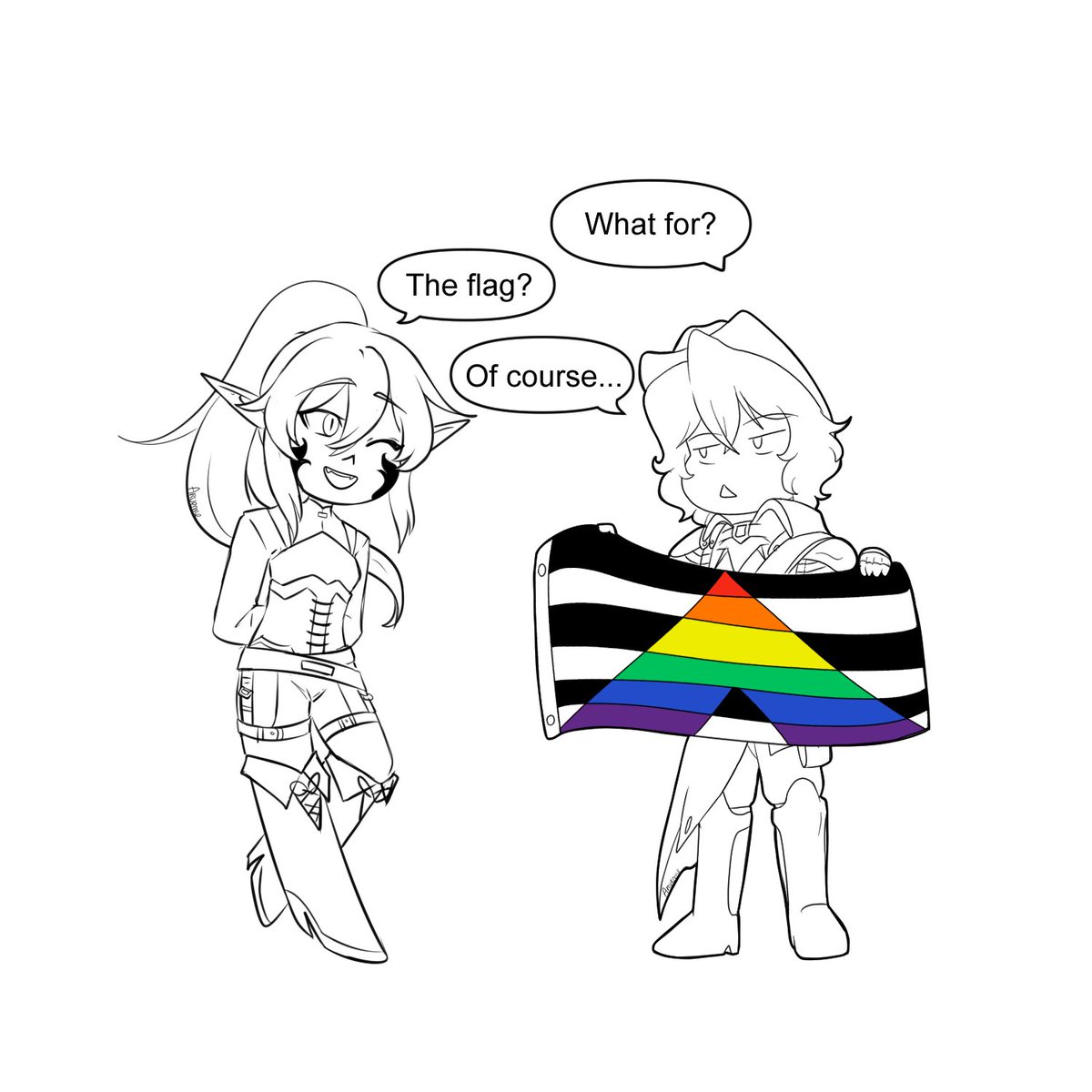 _Arueme_'s tweet photo. HAPPY late PRIDE!!!! 🏳️🌈 🕺
📌Read Soul Mark? FR only for the moment!
- https://t.co/nLEwQpU5TX
- https://t.co/wEvxopqYlZ
📌Soul Mark by Arueme (us)
Emeric art by Takeo
Artemis art by Zenax
1/2
#soulmark #pride #fanart #soulmarkemeric #soulmarkartemis https://t.co/uAysGDQYeC