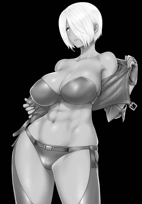 色収差エフェクト試しててブルーチャンネルのみの表示がこれはこれで面白かったので。 