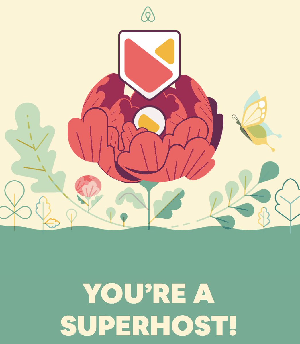 Great News!!!! 

We have just been awarded the AirB&amp;B Super Host for the second year.