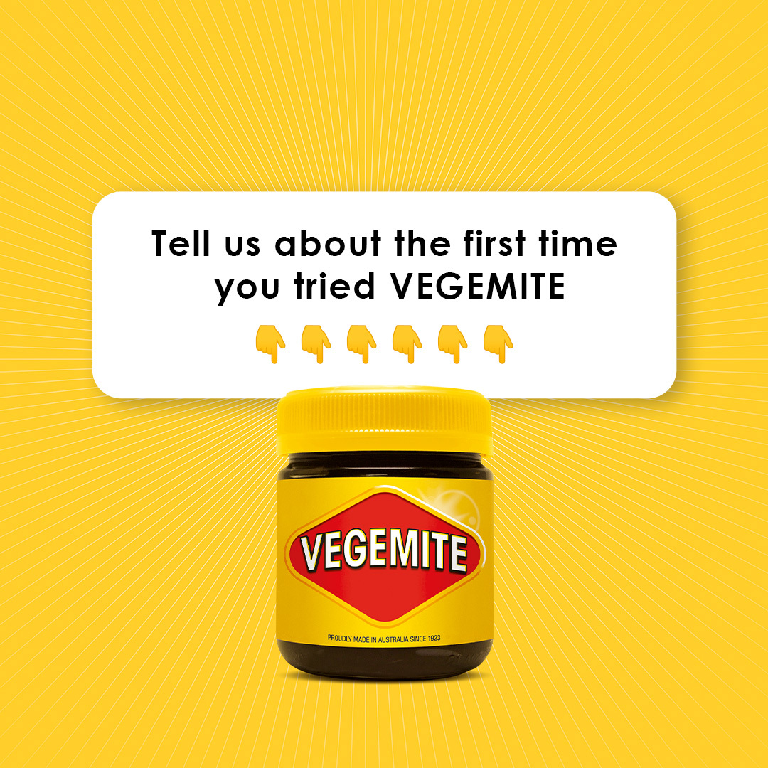 Was it love at first taste? Tell us about your first time trying VEGEMITE 💛 #TastesLikeAustralia #VEGEMITE