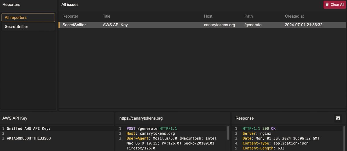 deathflash1411's tweet photo. SecretSniffer: workflow designed to detect Secrets and API Key leaks in HTTP responses, leveraging regex patterns.

https://t.co/YG8k0uZynr https://t.co/PpkdMjP4i9