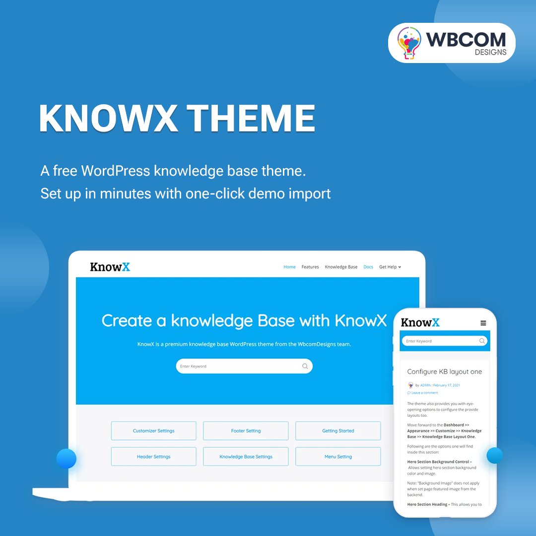 wbcomdesigns's tweet photo. ๐ KnowX Theme โ Free WordPress Knowledge Base Theme!
๐ Set up your Knowledge Base in WordPress quickly. One-click Demo Import to get a ready-to-use site within minutes.
๐ Download Now: https://t.co/ZXwqqDDcv7
#WordPress #KnowledgeBase #freetheme https://t.co/7xNsuakXi3