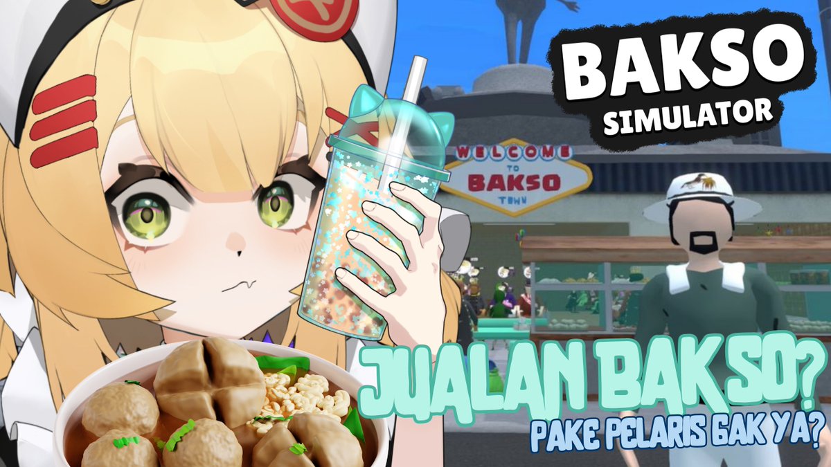 flightless_thoo's tweet photo. NAH! BARU BAKSO BENERAN!!!
YOK JUALAN BAKSO~ TEMENIN TAPI!!! JAM 16.00{WIB}!!!!!!
https://t.co/m16Rw6zVz7
.
.
.
#VtuberID #BaksoSimulator https://t.co/PPfC6Lc79u