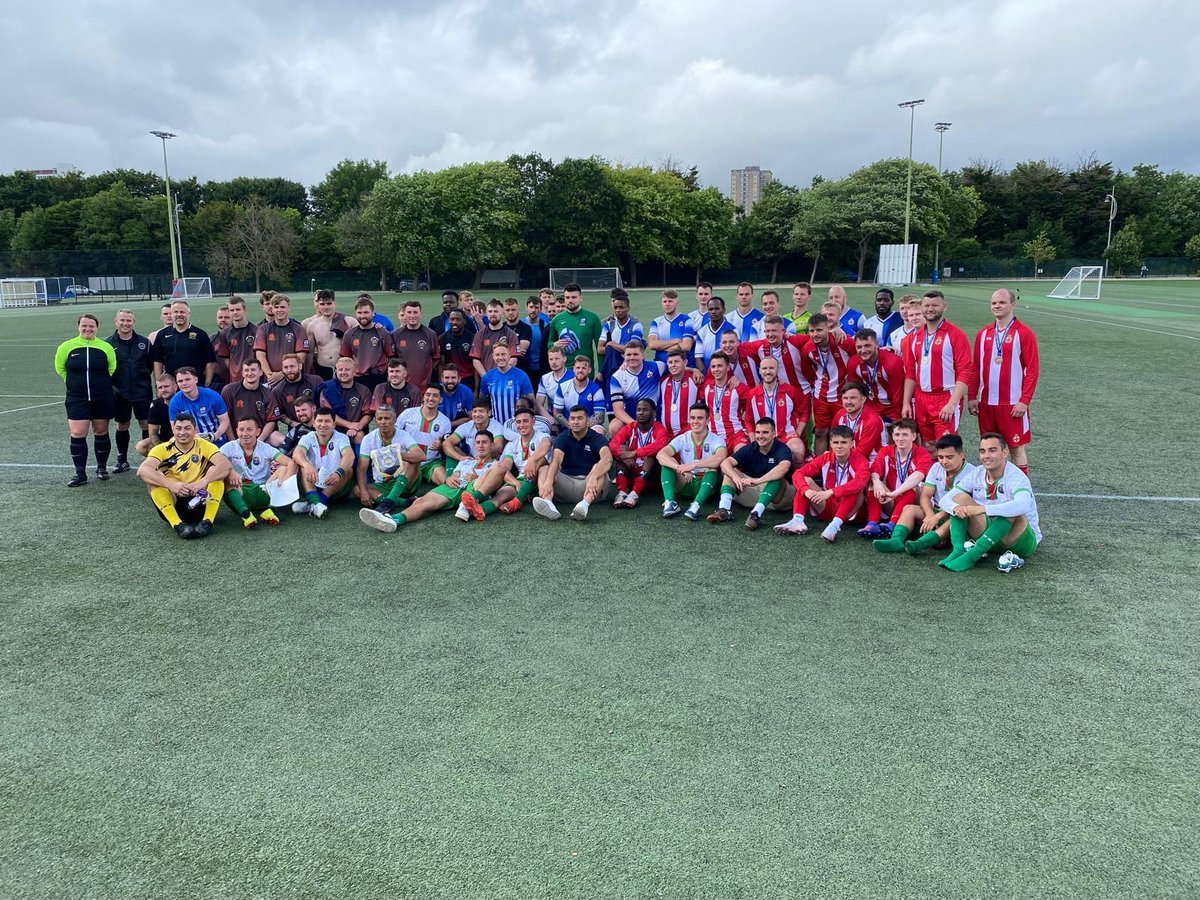 Yesterday at HMS Temeraire 5 teams, including visiting Chilean ship CNS Esmeralda took part in a RNFA football festival. The event involved all teams playing one another in a league basis with HMS Prince of Wales pipping Esmeralda to the title.