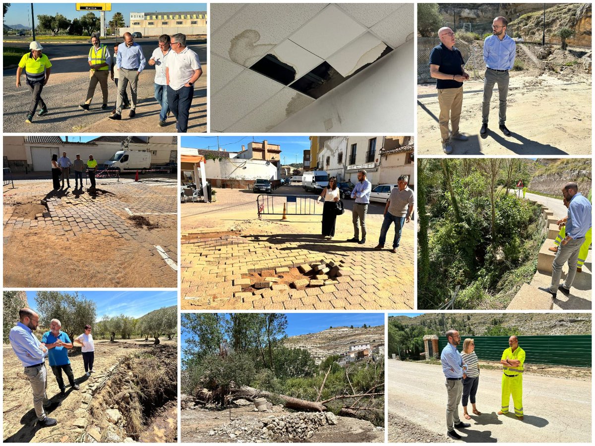 dipualba's tweet image. #Dipualba redobla #esfuerzos tras la #DANA🌩 junto a los #ayuntamientos🫱🏻‍🫲🏼 para #restaurar la #normalidad cuanto antes en #Pozohondo, #LaRecueja, #Hellín, #Jorquera y #Chinchilla tras las fuertes #tormentas del viernes 28, como ha comprobado @valera_fran

🌐goo.su/Uzcj0t