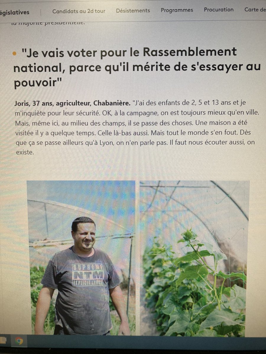 Arnaud Moreau (@arnaudmoreauftv) on Twitter photo Très bel article de nos confrères de <a href="/franceinfo/">franceinfo</a> je ne pouvais m’empêcher de partager cette photo du t shirt NTM de l’électeur RN! <a href="/Raphaelgodet/">Raphaël Godet</a> <a href="/paulinegauer/">Pauline Gauer</a> Très bel article de nos confrères de <a href="/franceinfo/">franceinfo</a> je ne pouvais m’empêcher de partager cette photo du t shirt NTM de l’électeur RN! <a href="/Raphaelgodet/">Raphaël Godet</a> <a href="/paulinegauer/">Pauline Gauer</a>