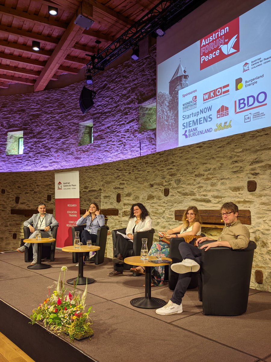 Now, our International Network Lead <a href="/Sape_BY/">Sara Petti</a> is gonna be talking about Technology for Peace in times of Conflict at the 2nd Austrian Forum for Peace: How can we help peace makers to use technology and data for #peace?

<a href="/ACP_Schlaining/">ACP Schlaining</a>