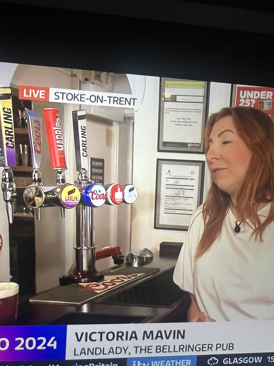 Her pubs been soooo busy, who the hell drinks in there, that’s possibly the worst lineup I’ve ever seen 🤦‍♂️ #gmb #EURO2024
