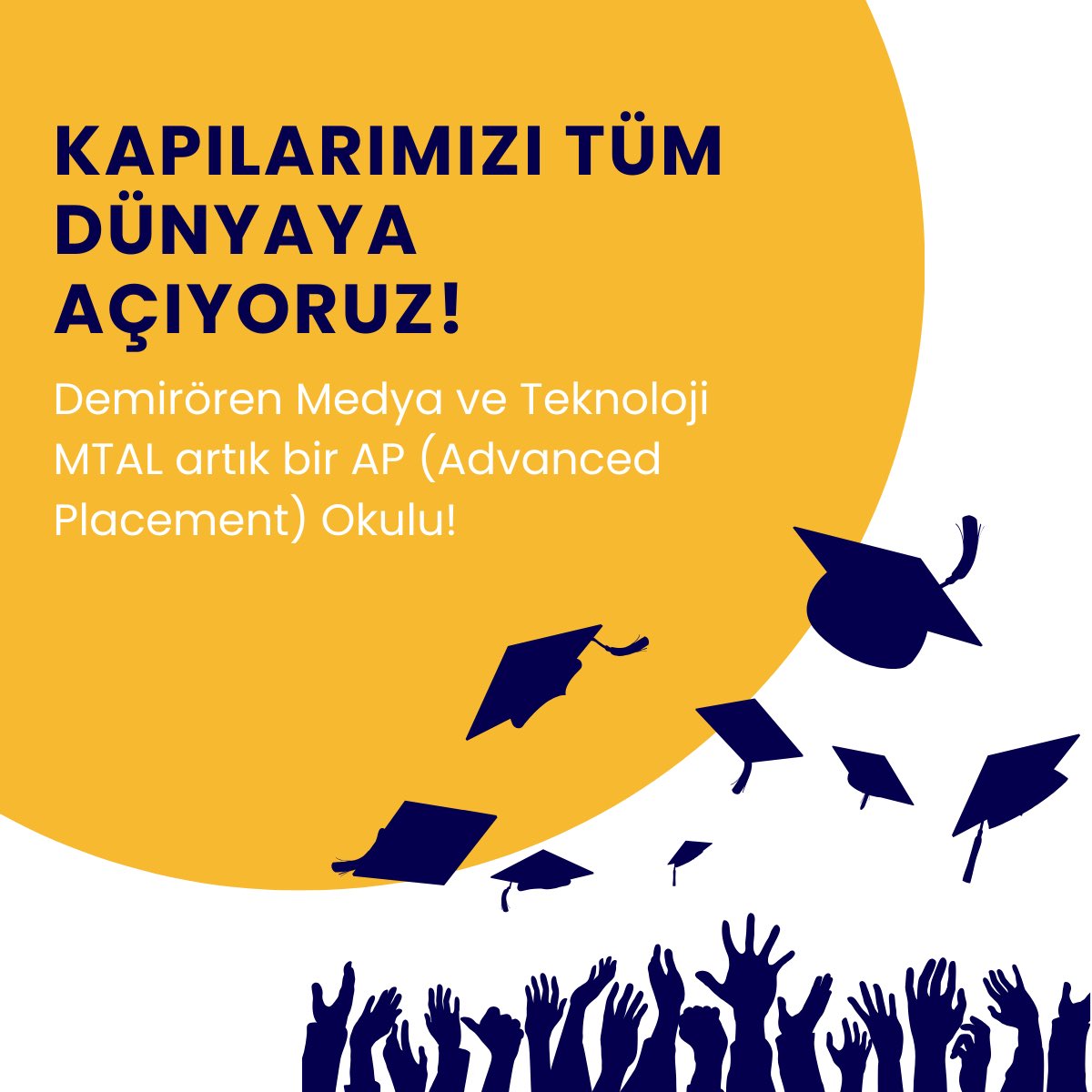 Demirorenmedya1's tweet photo. AP Programı, 60'tan fazla ülkede üniversiteye kabulde öncelik sağlar. Yurt içi ve dışındaki üniversiteler AP sınav puanlarını tanır. Analitik ve eleştirel düşünme becerilerini geliştirir. Daha fazla bilgi ve kayıt için: 0 (212) 432 00 33
#LGS #tercihdönemi https://t.co/nxKFX5Jnkg