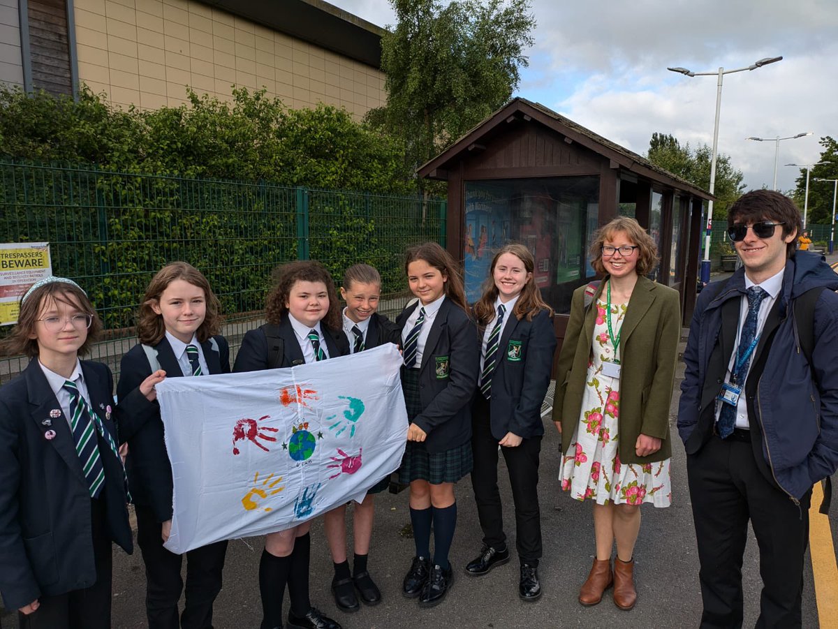 Eco_Group's tweet photo. @StChrisCEHigh are on their way to London for the YGBC finals. It might be #election day but there’s no pause button for the planet🌍 https://t.co/3oX5IAEu97