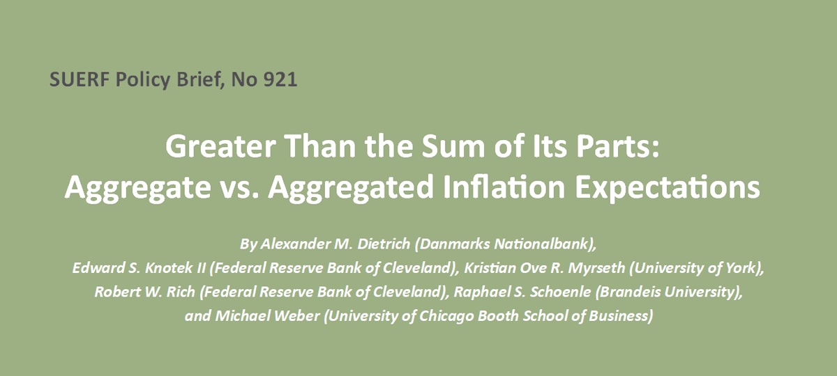 SUERF - The European Money and Finance Forum (@suerf_org) on Twitter photo #SUERFpolicybrief “Greater Than the Sum of Its Parts: Aggregate vs. Aggregated Inflation Expectations” by <a href="/amdietrich_econ/">Alexander Dietrich</a> <a href="/nationalbanken/">Danmarks Nationalbank</a>, E. Knotek II <a href="/ClevelandFed/">Cleveland Fed</a>, K. Myrseth <a href="/UniOfYork/">University of York</a>, R. Rich, <a href="/RaphaelSchoenle/">Raphael Schoenle</a> <a href="/BrandeisU/">Brandeis University</a> & M. Weber <a href="/uchicago/">The University of Chicago</a> tinyurl.com/zr6dzr78 #SUERFpolicybrief “Greater Than the Sum of Its Parts: Aggregate vs. Aggregated Inflation Expectations” by <a href="/amdietrich_econ/">Alexander Dietrich</a> <a href="/nationalbanken/">Danmarks Nationalbank</a>, E. Knotek II <a href="/ClevelandFed/">Cleveland Fed</a>, K. Myrseth <a href="/UniOfYork/">University of York</a>, R. Rich, <a href="/RaphaelSchoenle/">Raphael Schoenle</a> <a href="/BrandeisU/">Brandeis University</a> & M. Weber <a href="/uchicago/">The University of Chicago</a> tinyurl.com/zr6dzr78