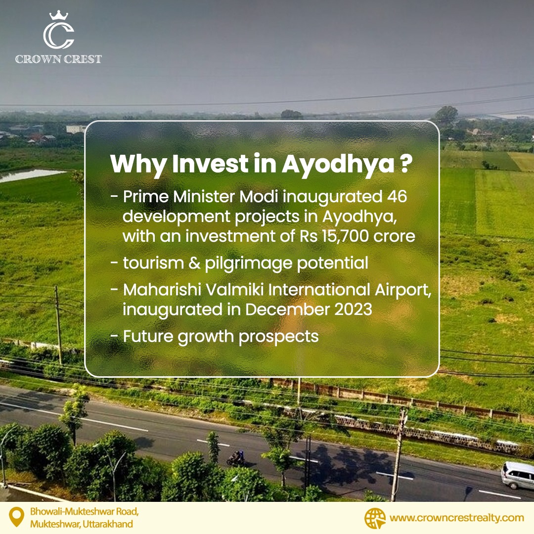 crowncrestinfra's tweet photo. 🌟 Ayodhya: The Next Emerging Destination for Investment 🌟
Why invest in Ayodhya❓
Ayodhya is set to become a major hub with its historical significance and growing infrastructure.
📞 Call: +91 87505 00042
🌐 Visit: https://t.co/lWfOE51qz5
#InvestInAyodhya #Ayodhya https://t.co/5AsGmLWq00