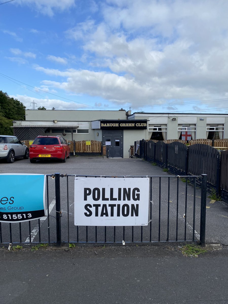 First polling station visit of the day. Don’t forget your Photo ID <a href="/AEA_Elections/">AEA</a> <a href="/BarnsleyCouncil/">Barnsley Council</a>