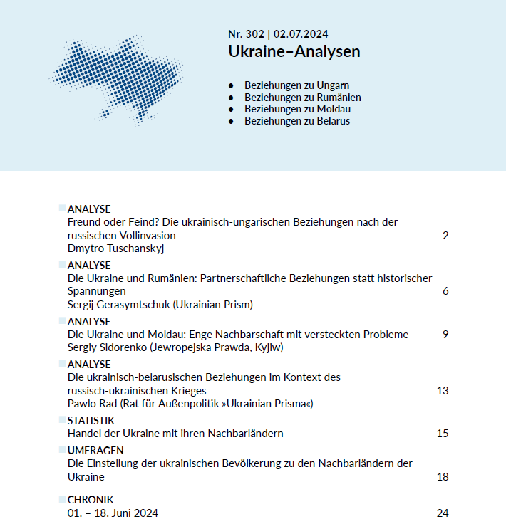 Teil 2 der #Ukraine-Analysen über die Beziehungen zu den Nachbarstaaten ist draußen. 4 Analysen beleuchten das Verhältnis zu #Ungarn, #Rumänien, #Belarus und #Moldau. Lesenswert im Kontext von Orbáns jüngstem Besuch in Kyjiw und den Spannungen mit 🇧🇾 laender-analysen.de/ukraine-analys…