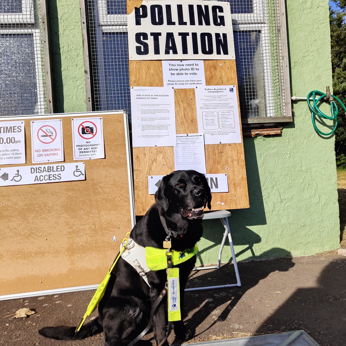 Peter Bungay (@petebungay) on Twitter photo <a href="/gdcampaigns/">Guide Dogs Campaigns</a> Stevie and I have been out and voted.
We are hoping that whoever takes the lead in Parliament, they strengthen the law to end access refusals for guide dogs and other assistance dogs once and for all. #DogsAtPollingStations <a href="/guidedogs/">Guide Dogs</a> <a href="/gdcampaigns/">Guide Dogs Campaigns</a> Stevie and I have been out and voted.
We are hoping that whoever takes the lead in Parliament, they strengthen the law to end access refusals for guide dogs and other assistance dogs once and for all. #DogsAtPollingStations <a href="/guidedogs/">Guide Dogs</a>