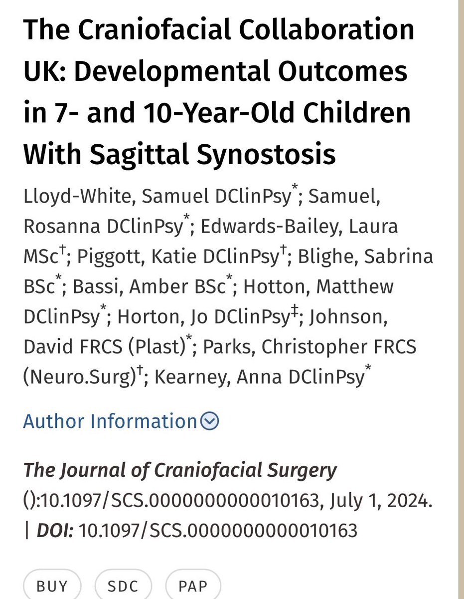 Oxford Craniofacial Unit (@oxfordcranio) on Twitter photo Latest publication from the <a href="/OxfordCranio/">Oxford Craniofacial Unit</a> team and colleagues <a href="/CranioAlderHey/">Craniofacial Alder Hey</a> journals.lww.com/jcraniofacials… Latest publication from the <a href="/OxfordCranio/">Oxford Craniofacial Unit</a> team and colleagues <a href="/CranioAlderHey/">Craniofacial Alder Hey</a> journals.lww.com/jcraniofacials…