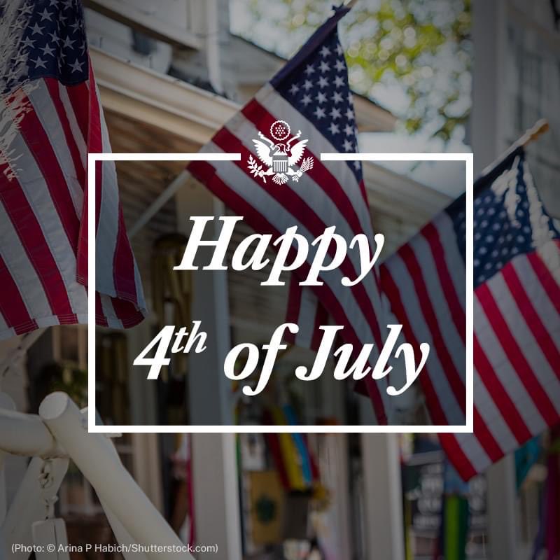 Happy Independence Day to our American friends! 

Celebrating the spirit of freedom and democracy with you. 

Enjoy the festivities! 

🇺🇸