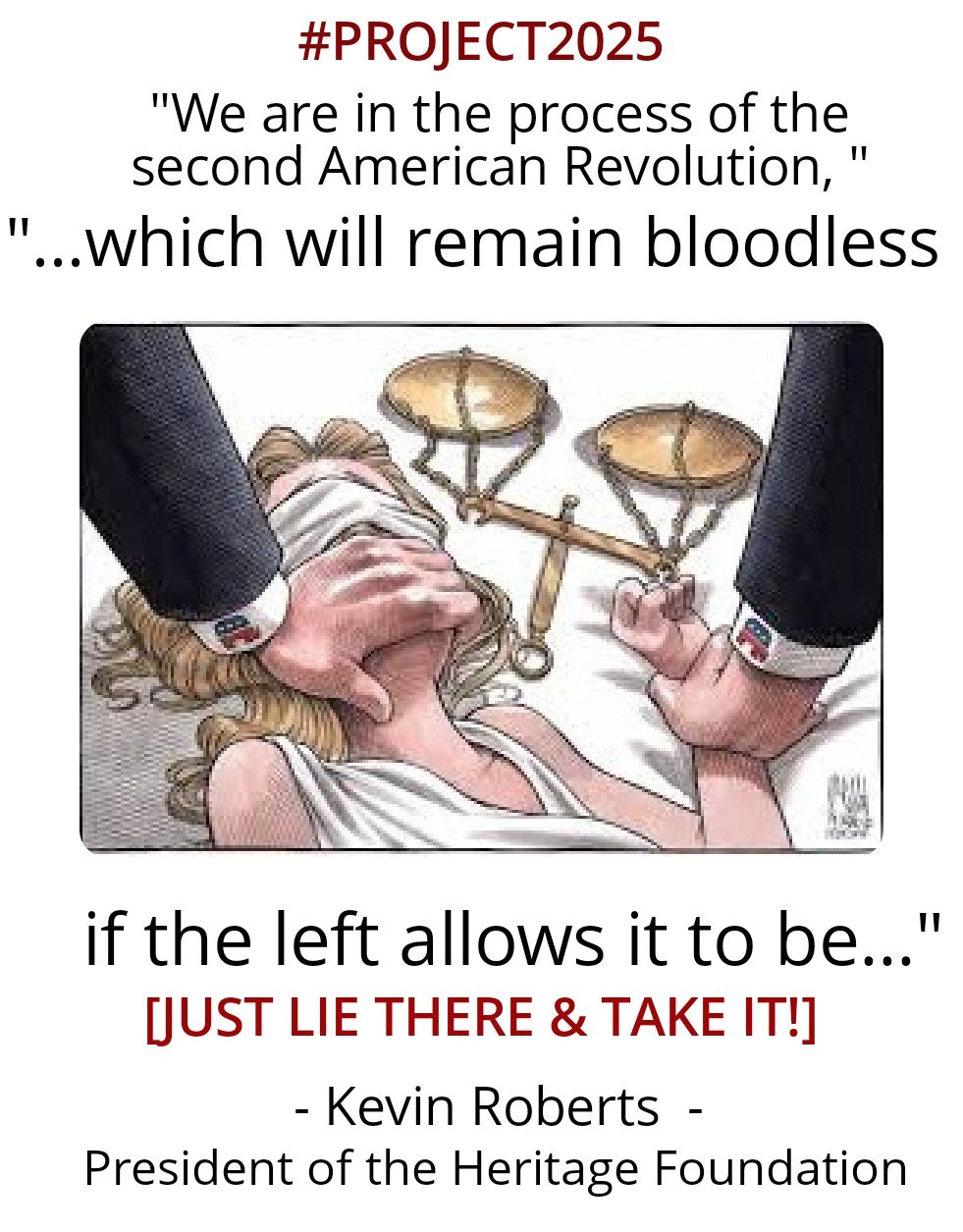 Kristine (@schachin on Threads) 🇺🇦 on X: "🔥 #Project2025 "Heritage  Foundation president celebrates Supreme Court presidential immunity ruling:  "We are in the process of the second American Revolution, which will remain  bloodless