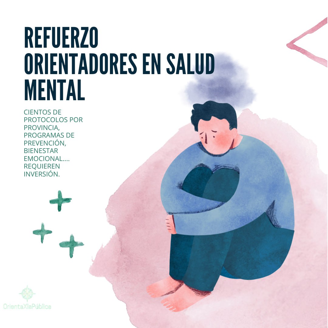 OxLaPublica's tweet image. 🆘 Inversión estructural en Orientación.

🆘 No es suficiente 2 o 3 orientadores especializados en salud mental para dar respuesta a las necesidades de toda una provincia.

✅ Para una prevención, detección y atención de calidad: refuerzo urgente!