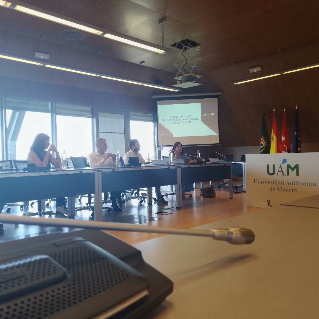 ACENOMA's tweet photo. Ayer, junto a @InNorMadrid, acompañamos a @NEINVER_Group a un encuentro en la @UAM_Madrid para que sus investigadores planteen #solucionesinnovadoras a los centros #thestyleoulets de la compañía.
Gracias al #CAITEC de la a @fuam_uam por el recibimiento.
#innovacion #Sanse https://t.co/PdvARQ6e4f