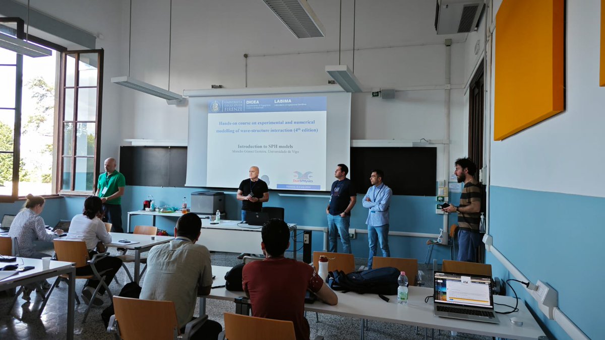 👨‍🎓TrainingSchool: 4th Hands-on course on experimental and numerical modelling of wave-structure interaction in <a href="/UNI_FIRENZE/">Università di Firenze</a> <a href="/LABIMA_UNIFI/">LABIMA</a>
1st-5th July 2024
Smoothed Particle Hydrodynamics models with Prof. M. Gómez Gesteira <a href="/DualSPHysics/">DualSPHysics</a> <a href="/CIM_Uvigo/">CIM UVigo</a> 
sites.google.com/unifi.it/hands…