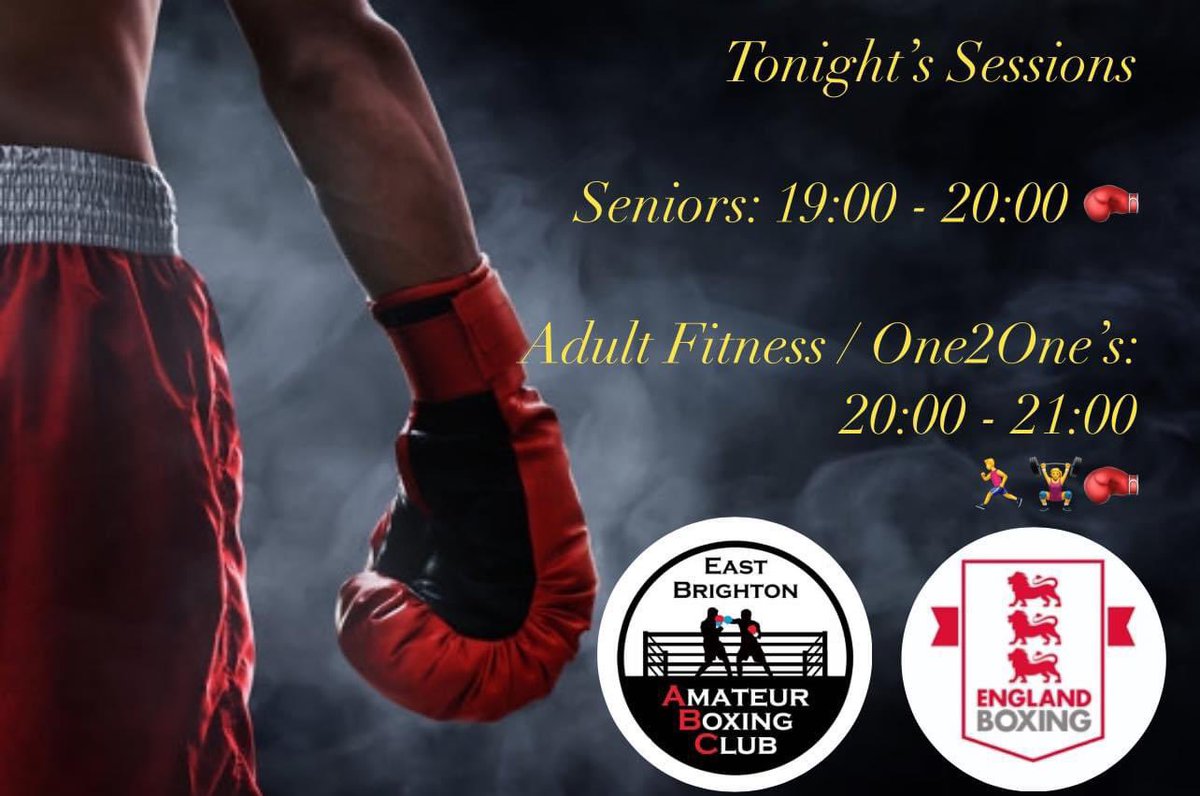 Tonight’s sessions, come along &amp; get involved 🥊