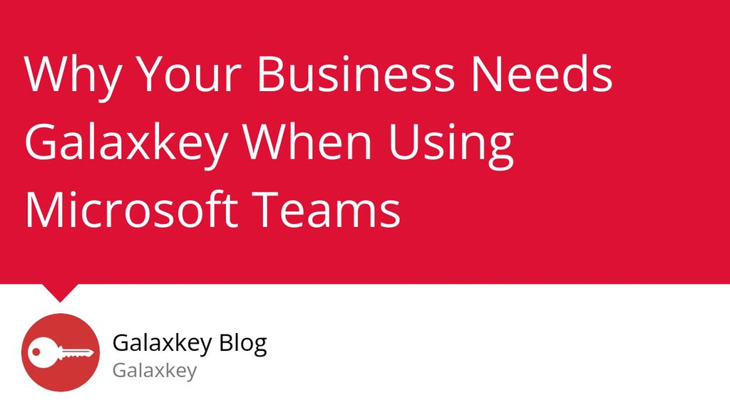 Data security is non-negotiable in today's digital landscape. Discover how Galaxkey can be your ultimate security companion for Microsoft Teams. Read our blog and take the proactive step towards enhanced data security! 🛡️🔒
Read more 👉 lttr.ai/AUYm0