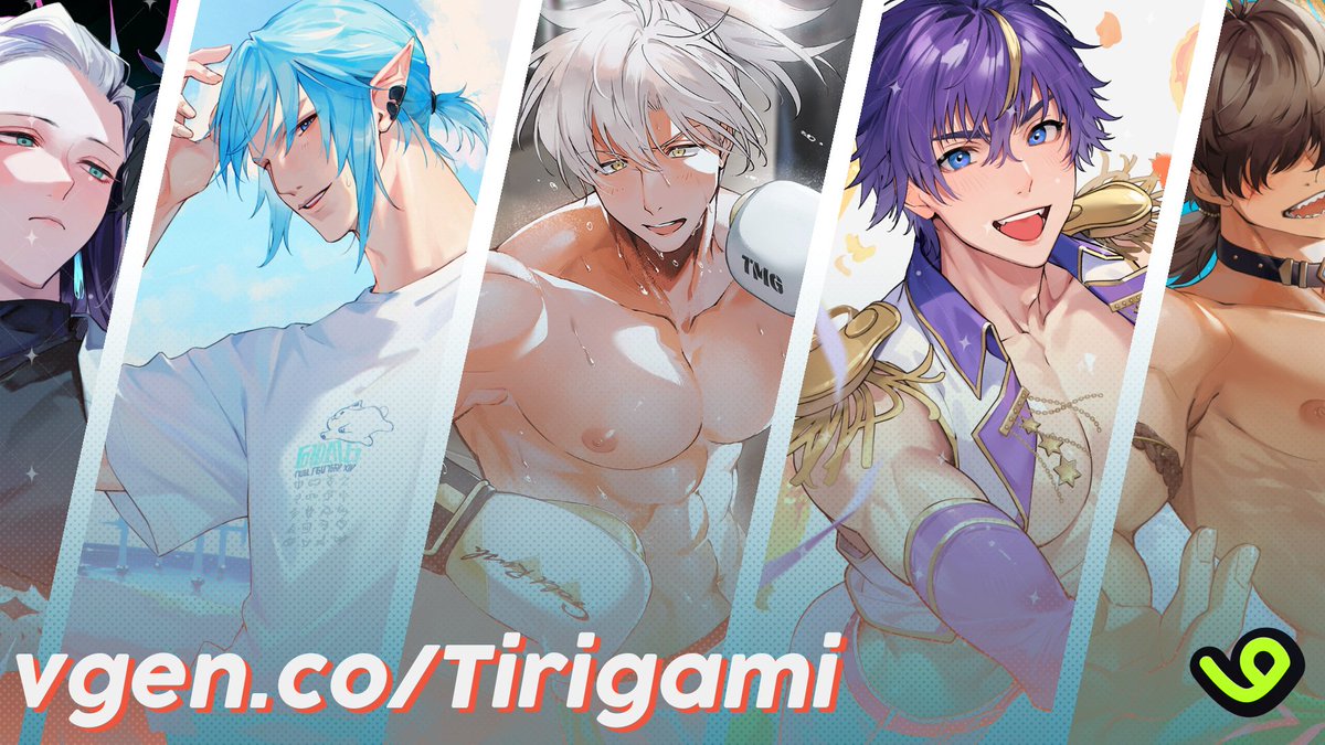 【✨Commissions started in VGen!✨】 
 I am now accepting commissions for full color illustrations. NSFW⚡OK!!

Feel free to follow me first!💪

Request here&gt;&gt; vgen.co/Tirigami

#VGenOpen #VGenComm