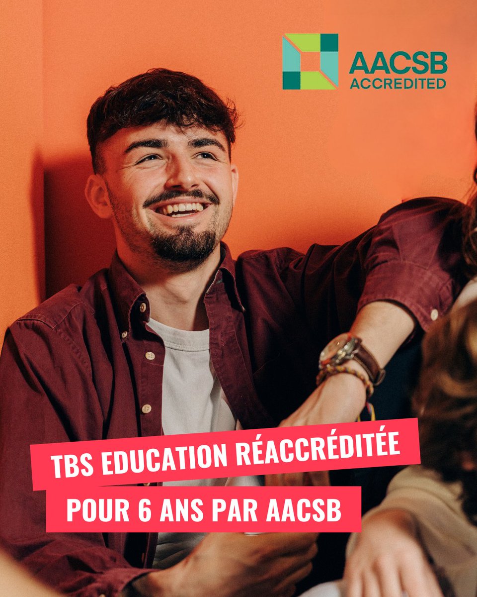 tbs_education's tweet image. ✨ Notre école renouvelée @AACSBschools pour la nouvelle durée maximale : 6 ans ! 
 
👑 En plus de l’AACSB, notre école est également labelisée « EQUIS » et « AMBA » et fait partie des 1% des grandes écoles de management triplement accréditées !