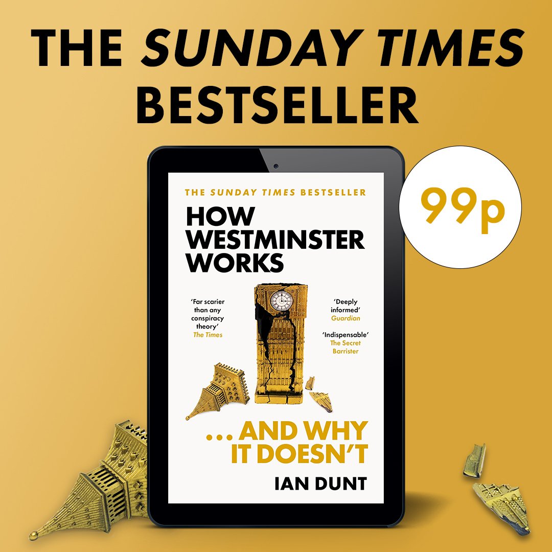 As a special election-day deal, How Westminster Works &amp; Why It Doesn't costs just 99p today on Kindle. It's basically free. Get it. See what needs to change. Agitate for it. Tory or Labour, they won't do it without pressure amazon.co.uk/How-Westminste…