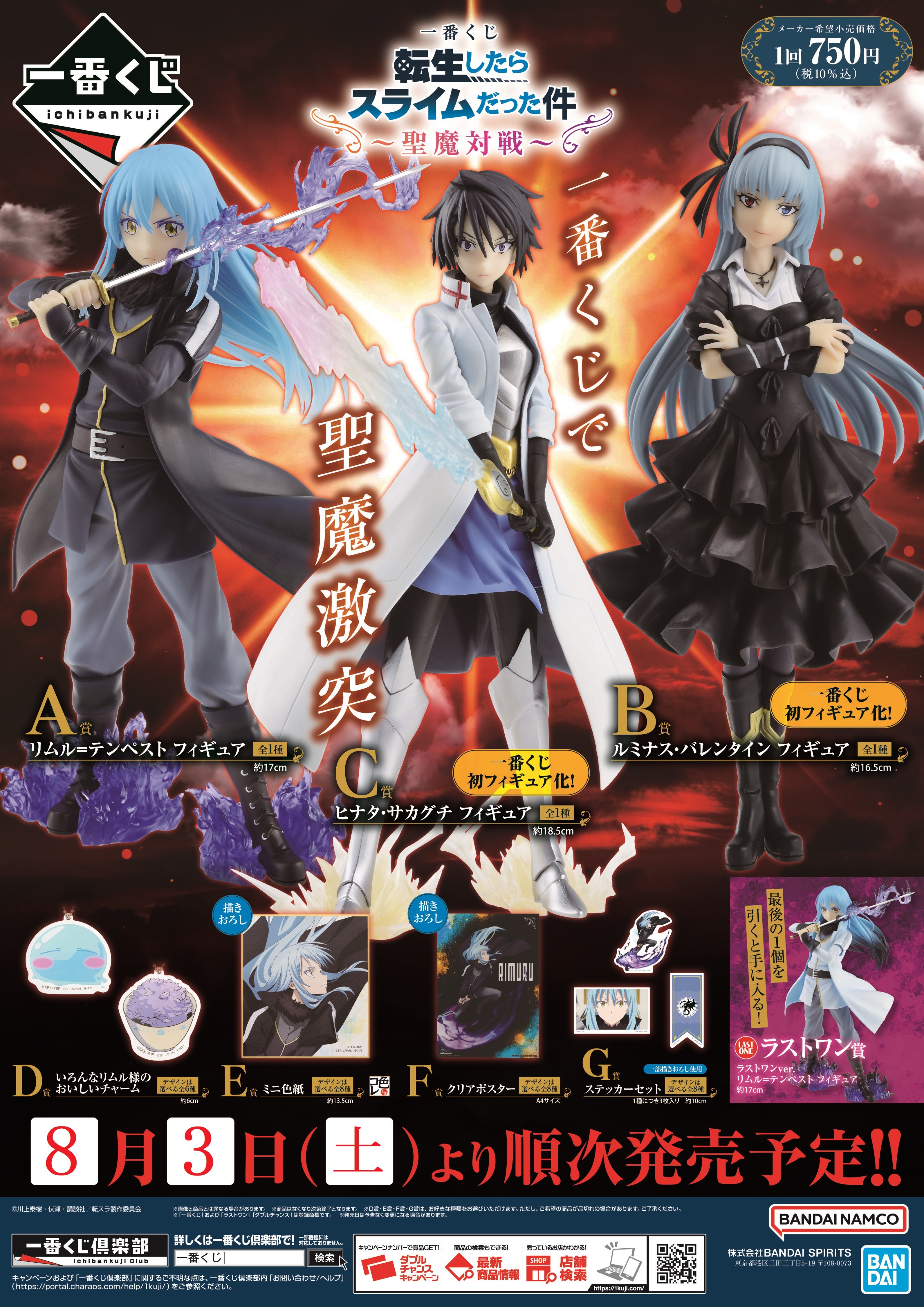 一番くじ 転生したらスライムだった件～聖魔対戦～1ロット