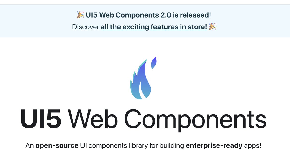 🚀🎉 Big news! UI5 Web Components 2.0 is here! 🎉🚀