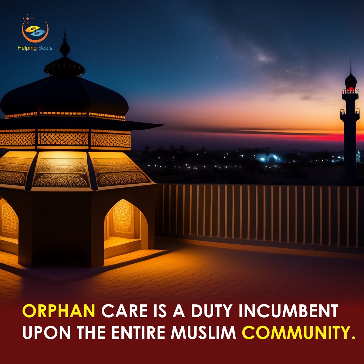 Helpingsouls2's tweet image. ORPHAN CARE IS A DUTY INCUMBENT UPON THE ENTIRE MUSLIM COMMUNITY.

Visit Our Website
helpingsouls.com.pk

#OrphanCare #MuslimCommunity #WelfareForOrphans #SupportOrphans #CareForTheNeedy #CommunityResponsibility #HelpingHands #IslamicCharity #OrphanSupport #EmpowerOrphans