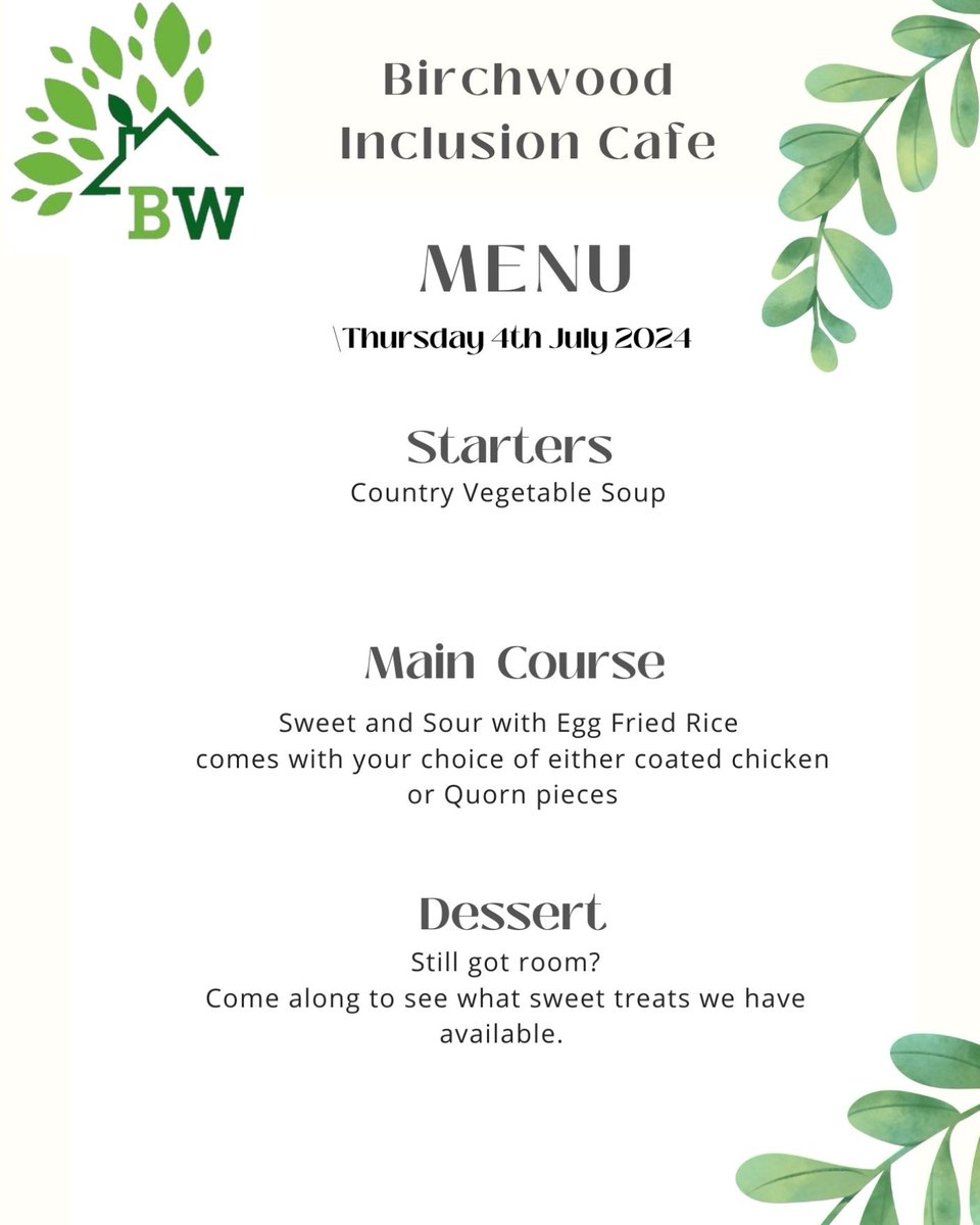 Just like the Wednesday's Cafe, only this time in the heart of the town.

Location: Ecumenical Centre, Firbeck, Skelmersdale, right next to the Concourse Shopping Centre.

Time: 11:30-13:00

Hopefully see you there… bring a friend 👍🏻

Pay as you feel.

Every Thursday.