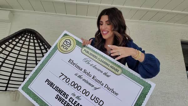 You can be one of the lucky winners of Publishers Clearing House department