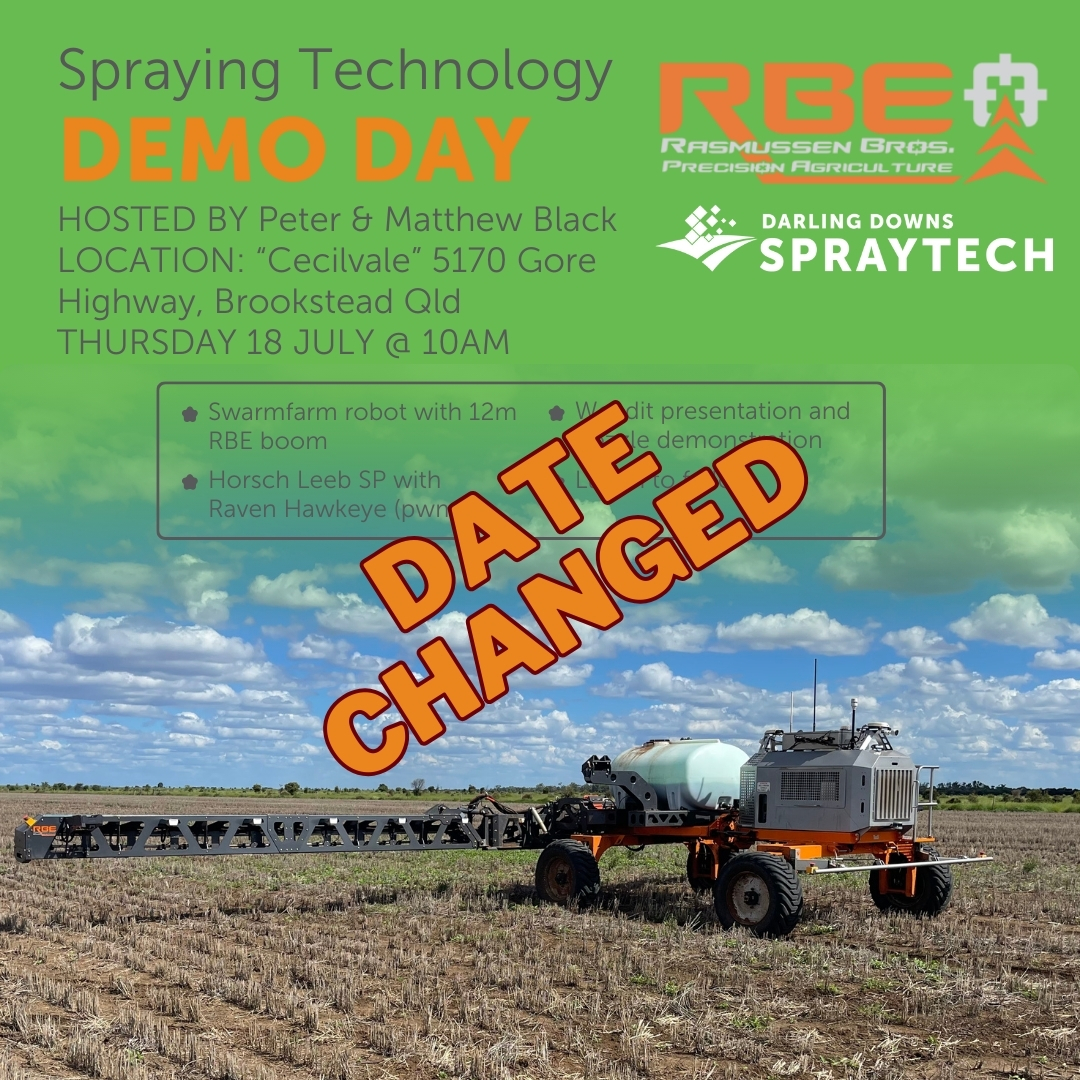 Join us for a Spray Technology Demo Day hosted by Peter &amp; Matthew Black!

📍 Location: “Cecilvale”, 5170 Gore Highway, Brookstead Qld  
📅 Date: Thursday, 18 July  
🕙 Time: 10 AM  
🍽️ Lunch to follow

📲 Text or call Jeremy Jones to RSVP: 0439 003 439