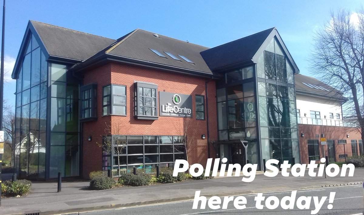Hope to see you casting your vote today here at The Life Centre.    <a href="/LifeCafe/">Life Café</a> open 10am - 2pm for food and drinks  ☕️🍰