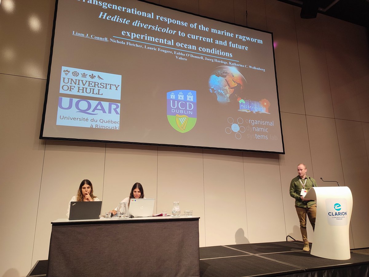 Katharina Ruthsatz (@kruthsatz) on Twitter photo Liam Connell talking about his research on transgenerational plasticity in the marine ragworm to current and future experimental ocean conditions in the A17 session at #sebconference <a href="/SEBiology/">SEB @sebiology.bsky.social</a> Liam Connell talking about his research on transgenerational plasticity in the marine ragworm to current and future experimental ocean conditions in the A17 session at #sebconference <a href="/SEBiology/">SEB @sebiology.bsky.social</a>